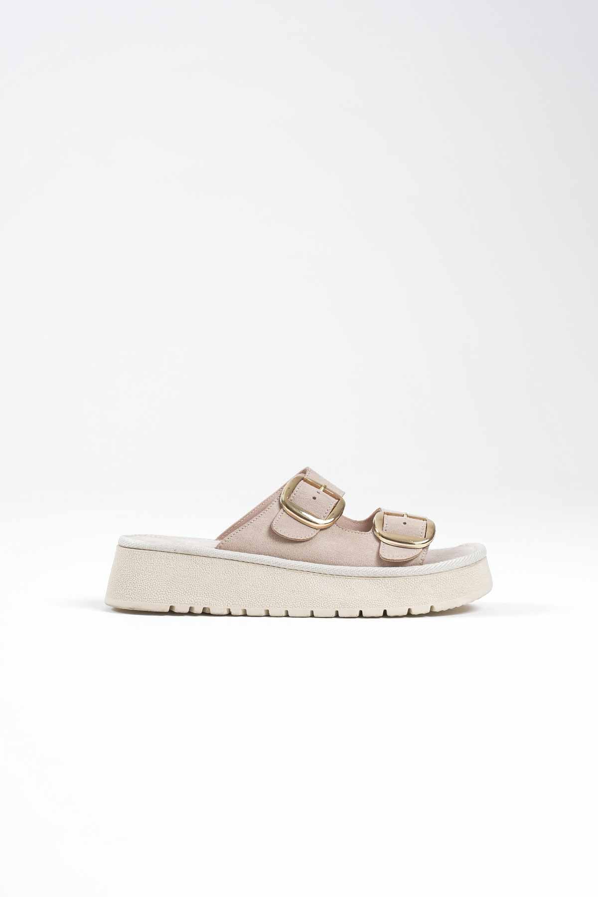 Place Kadın Süet Bej Terlik