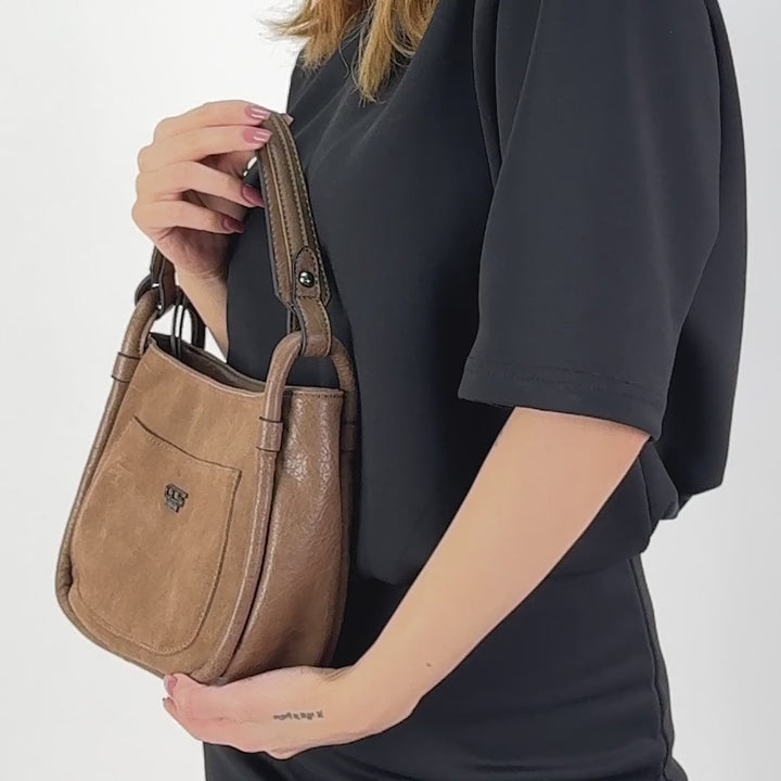 Lordes Kadın Hakiki Süet El Çantası ve Çapraz Çanta