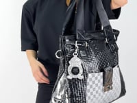 Madeli Kadın Kare Desenli Omuz Çantası ve Çapraz Çanta