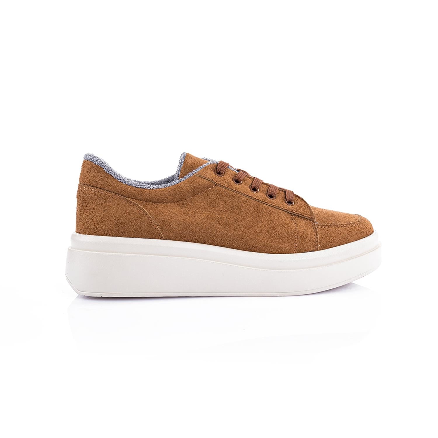 Ramos Kadın Süet Taba Spor Ayakkabı