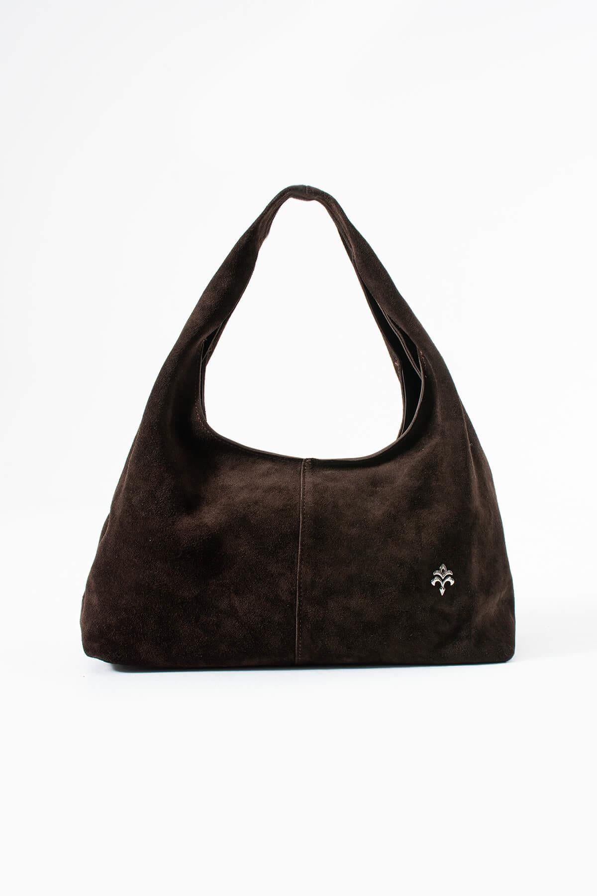 RHEXIA Kadın Hakiki Süet Deri Omuz Çantası