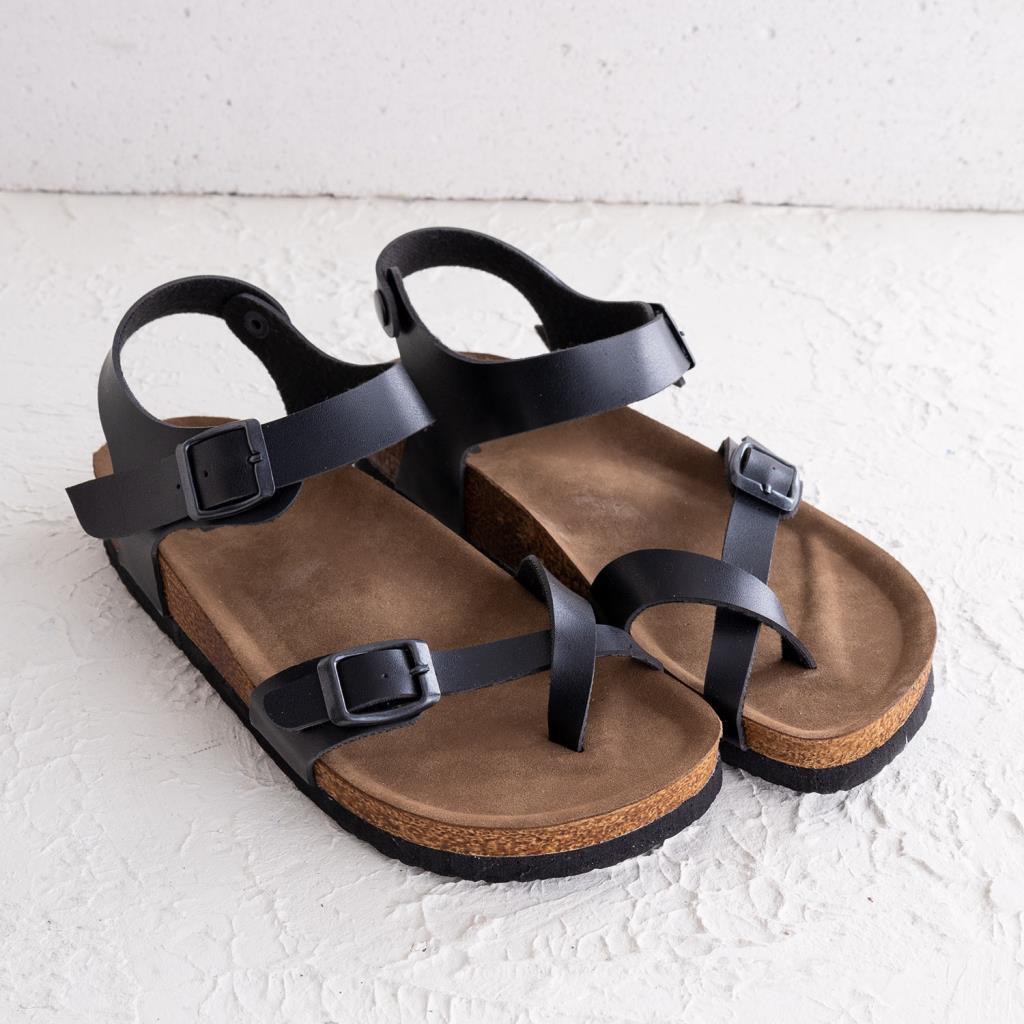 Rosali Siyah Deri Kadın Terlik