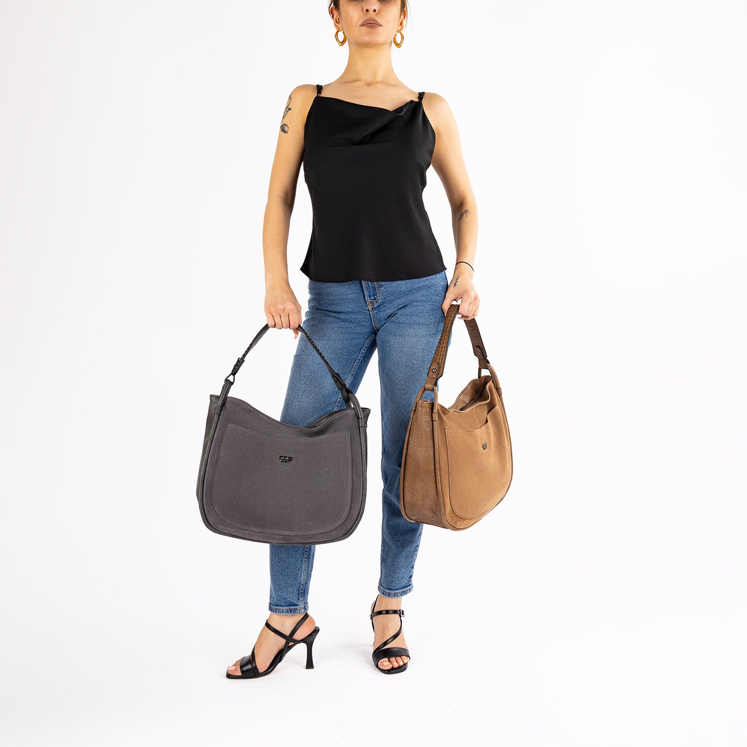 Rumis Kadın Hakiki Süet Omuz Çantası ve Askılı Çapraz Çanta