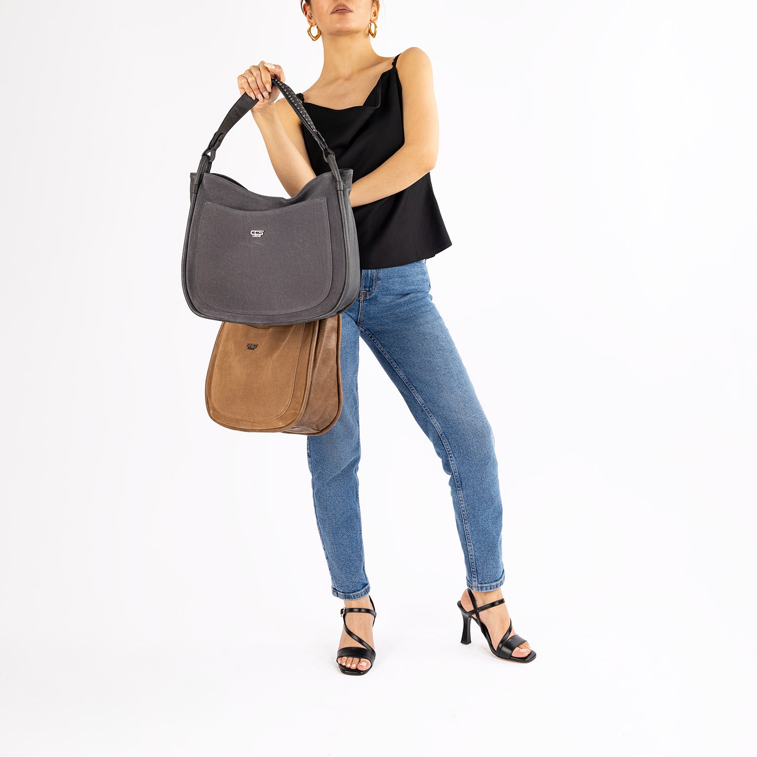 Rumis Kadın Hakiki Süet Omuz Çantası ve Askılı Çapraz Çanta