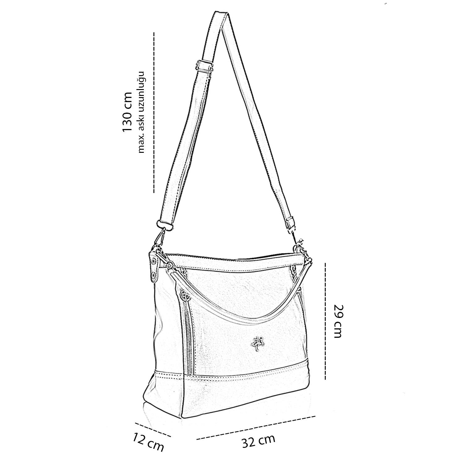 Sakora Kadın Omuz Çantası ve Ayarlanabilir Askılı Çapraz Çanta
