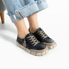 Serpa Kadın Hakiki Deri Koyu Lacivert Günlük Ayakkabı