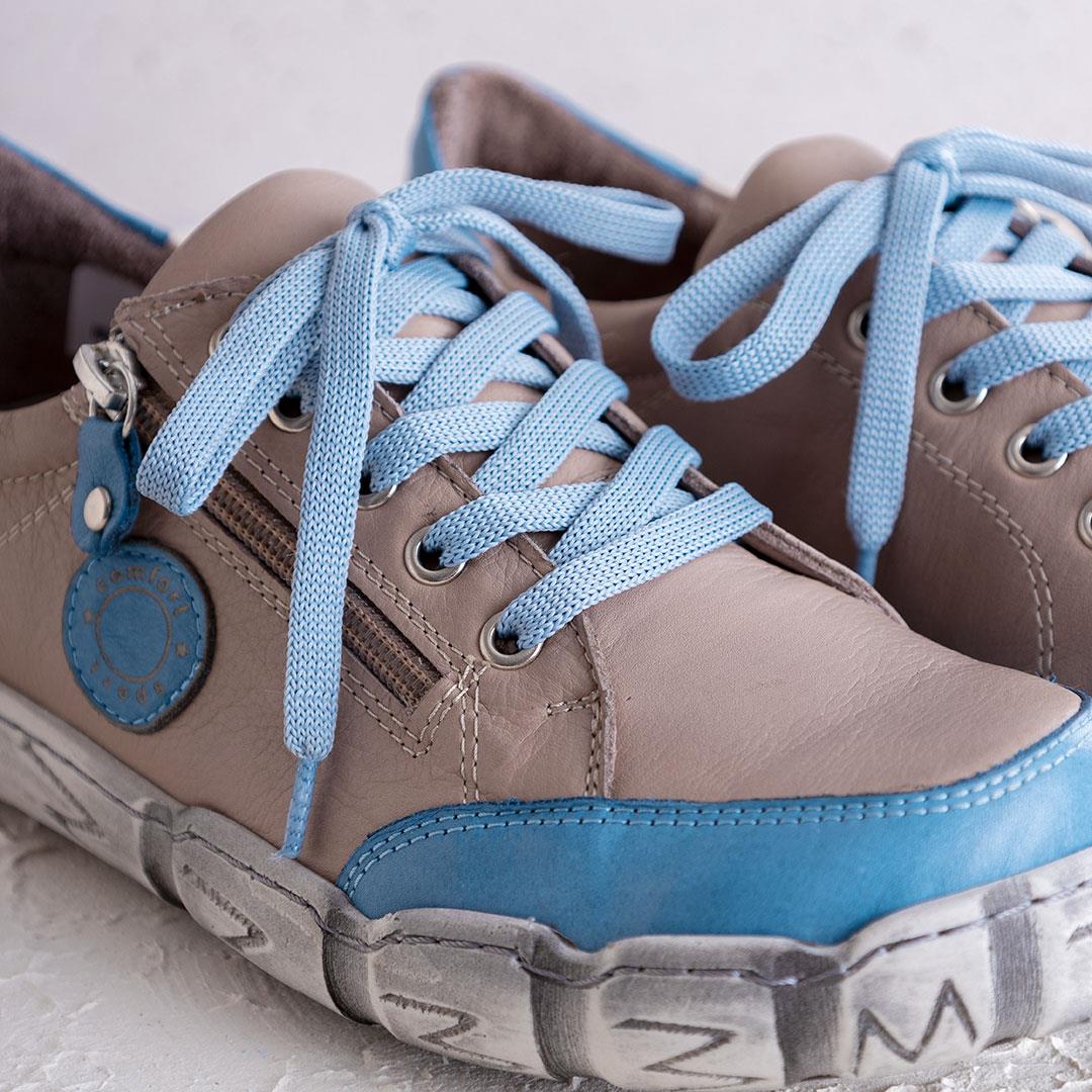 Serpa Mavi/Vizon Hakiki Deri Kadın Ayakkabı