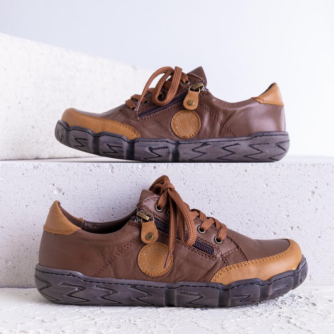 Serpa Kadın Hakiki Deri Taba Günlük Ayakkabı