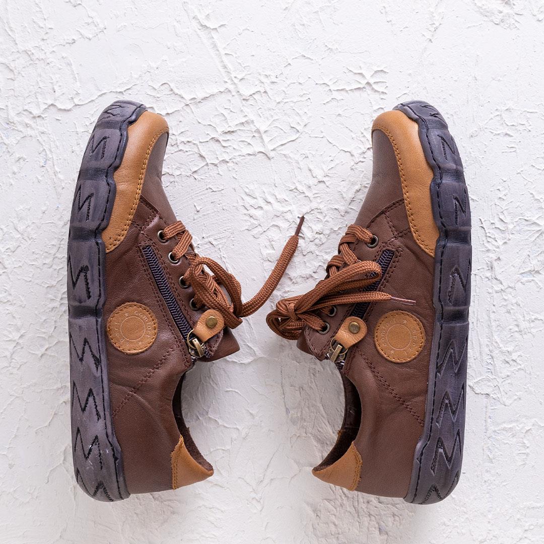 Serpa Kadın Hakiki Deri Taba Günlük Ayakkabı