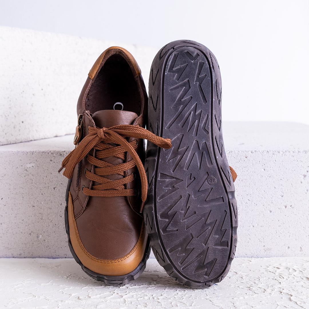 Serpa Kadın Hakiki Deri Taba Günlük Ayakkabı