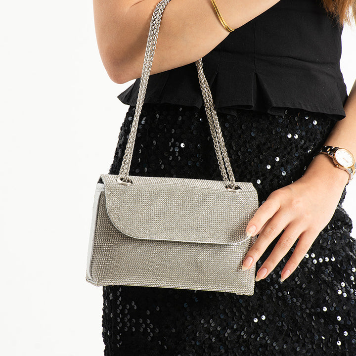 Shom Kadın Taş işlemeli Abiye Çanta