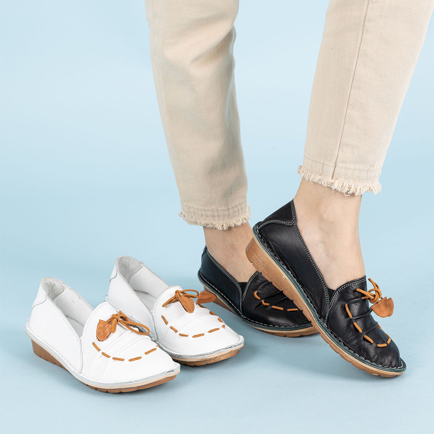 Toledo Kadın Hakiki Deri Beyaz Babet Ayakkabı