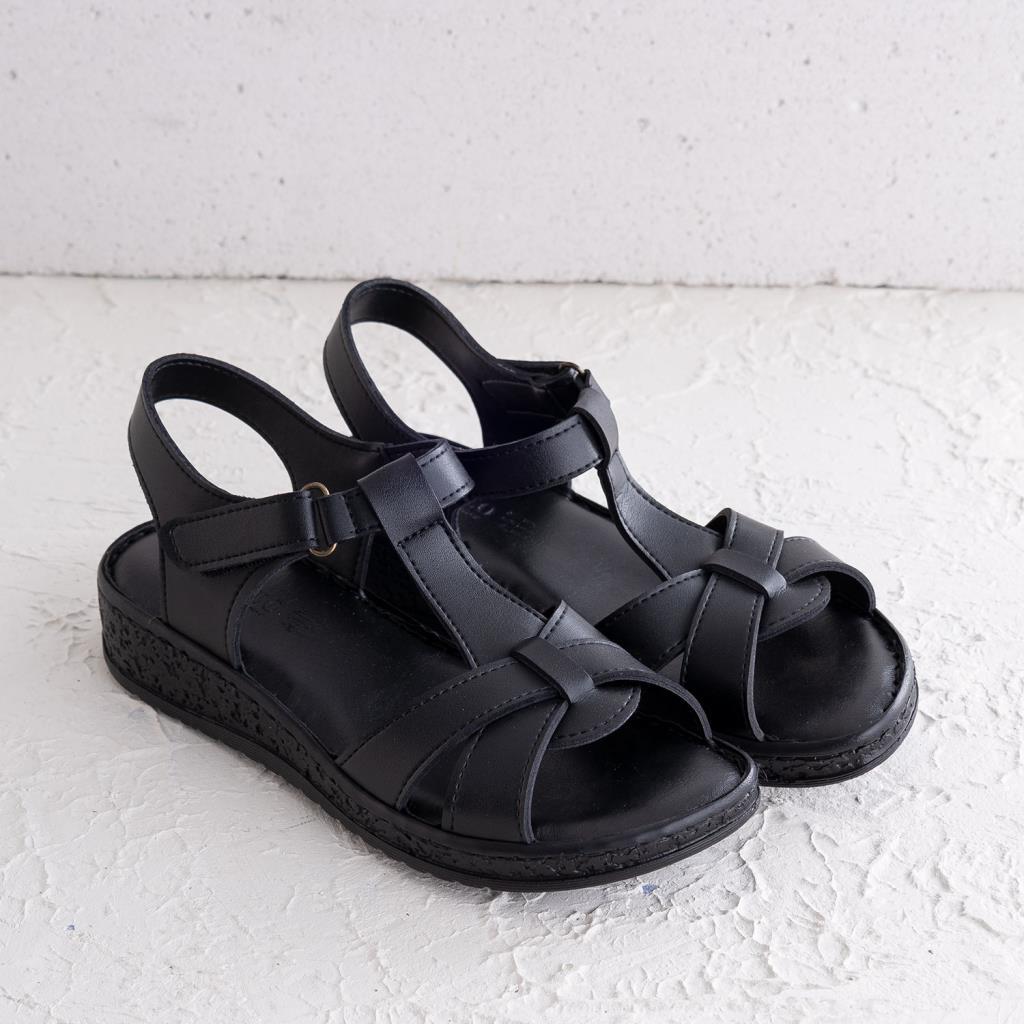 Travis Siyah Kadın Sandalet