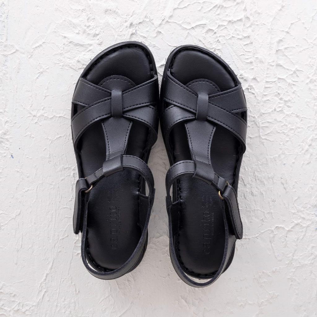 Travis Siyah Kadın Sandalet