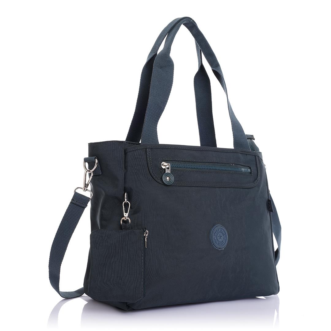 Tuder Su Geçirmez Krinkıl Kumaş Kadın Omuz Çantası