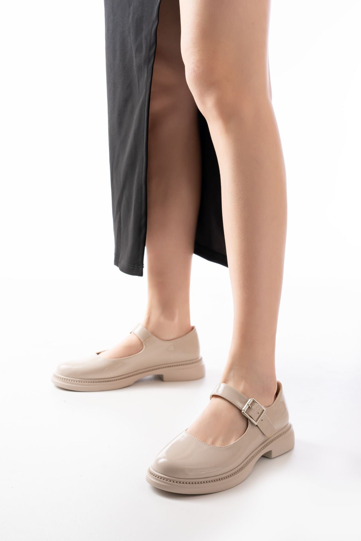 Hakesis Bej Rugan Günlük Babet Ayakkabı