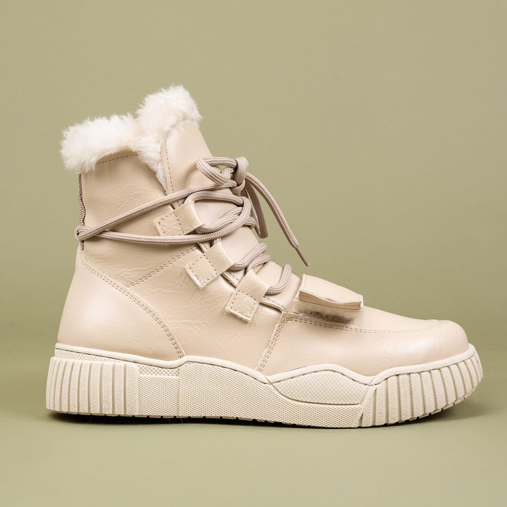 Zacun Kadın Kürklü Bej Bot
