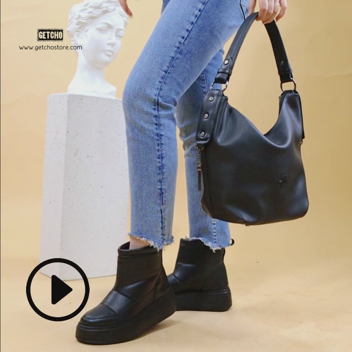 Udem Deri Kadın Omuz Çantası