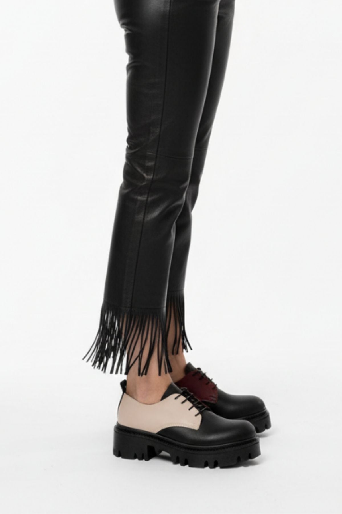 Apsely Siyah Garni Bağcıklı Günlük Yüksek Tabanlı Loafer Ayakkabı