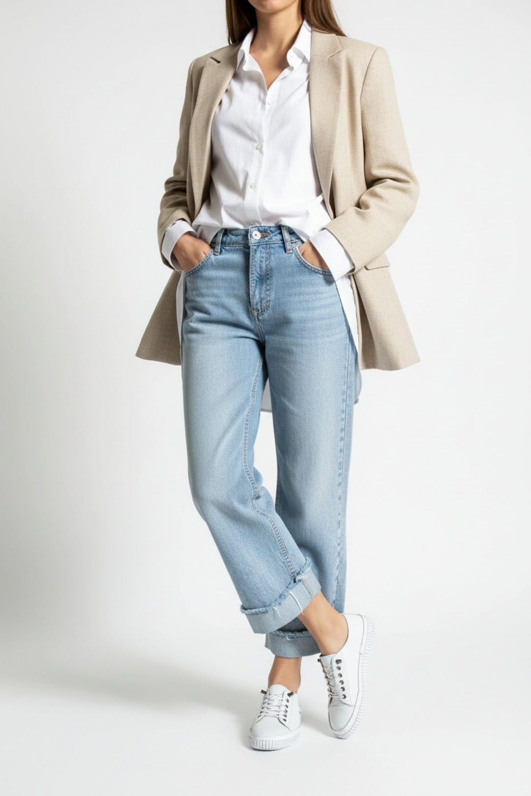 Endesa Kadın Hakiki Deri Beyaz Günlük Ayakkabı