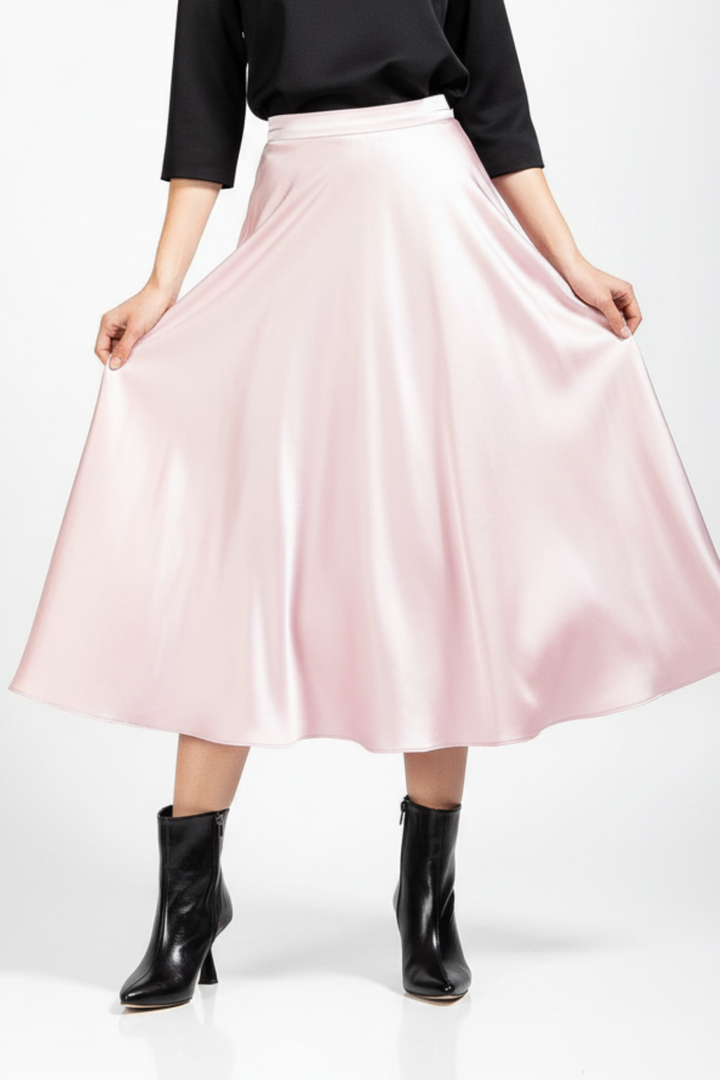 Rosven Kadın Siyah Rugan Kırışık Dokulu Kare Topuk Bot