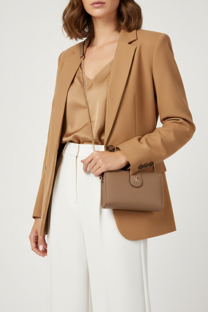 David Jones Jonna Kadın Zincir Askılı Mini Çanta ve Çıtçıtlı Cüzdan CZ102-1