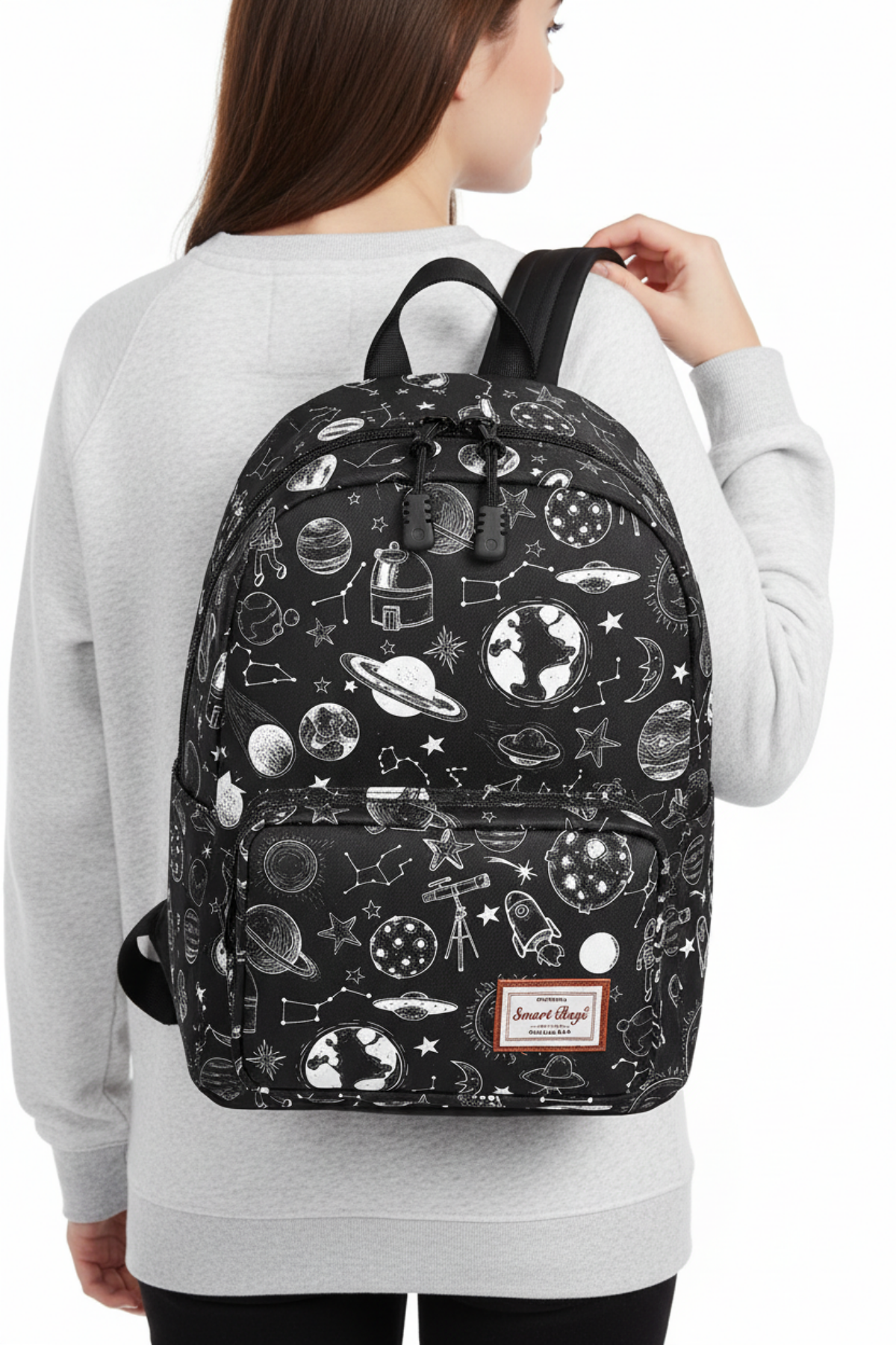 Lindsay Kadın Baskılı Kanvas Sırt Çantası