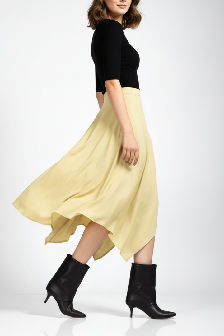 Zenora Kadın Siyah Yakalı İnce Topuklu Bot