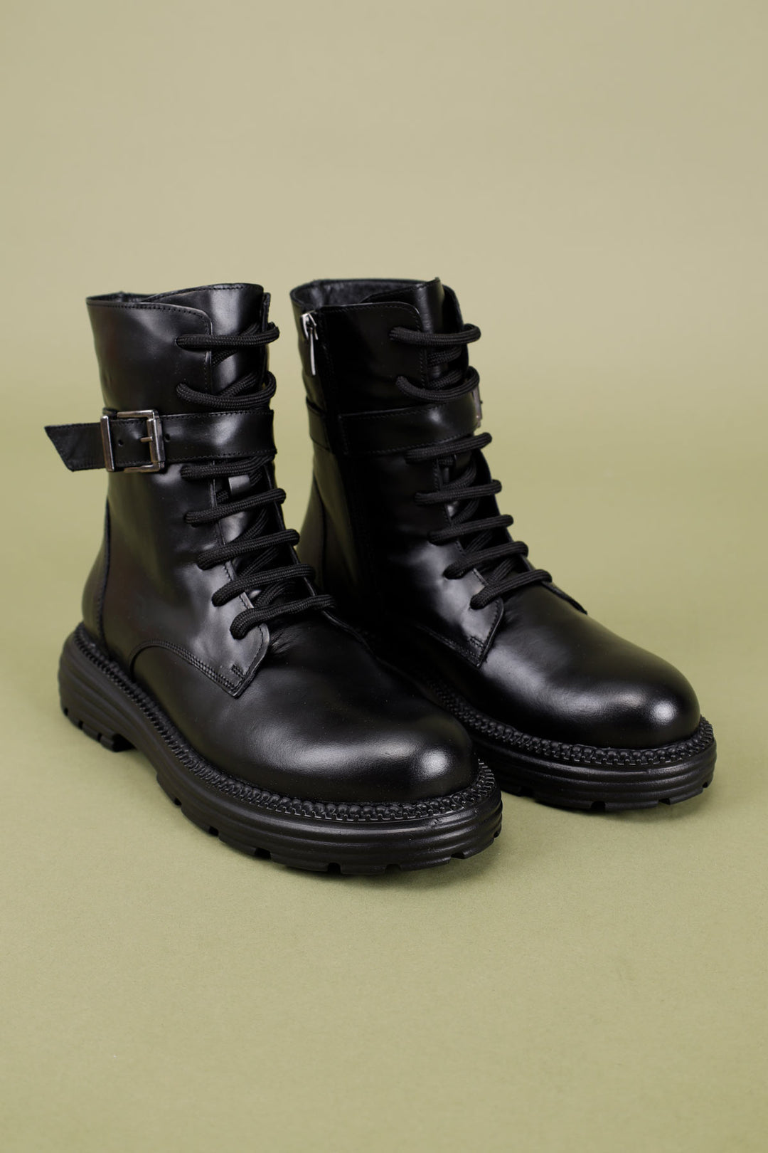 Sancan Kadın Hakiki Deri Siyah Bot