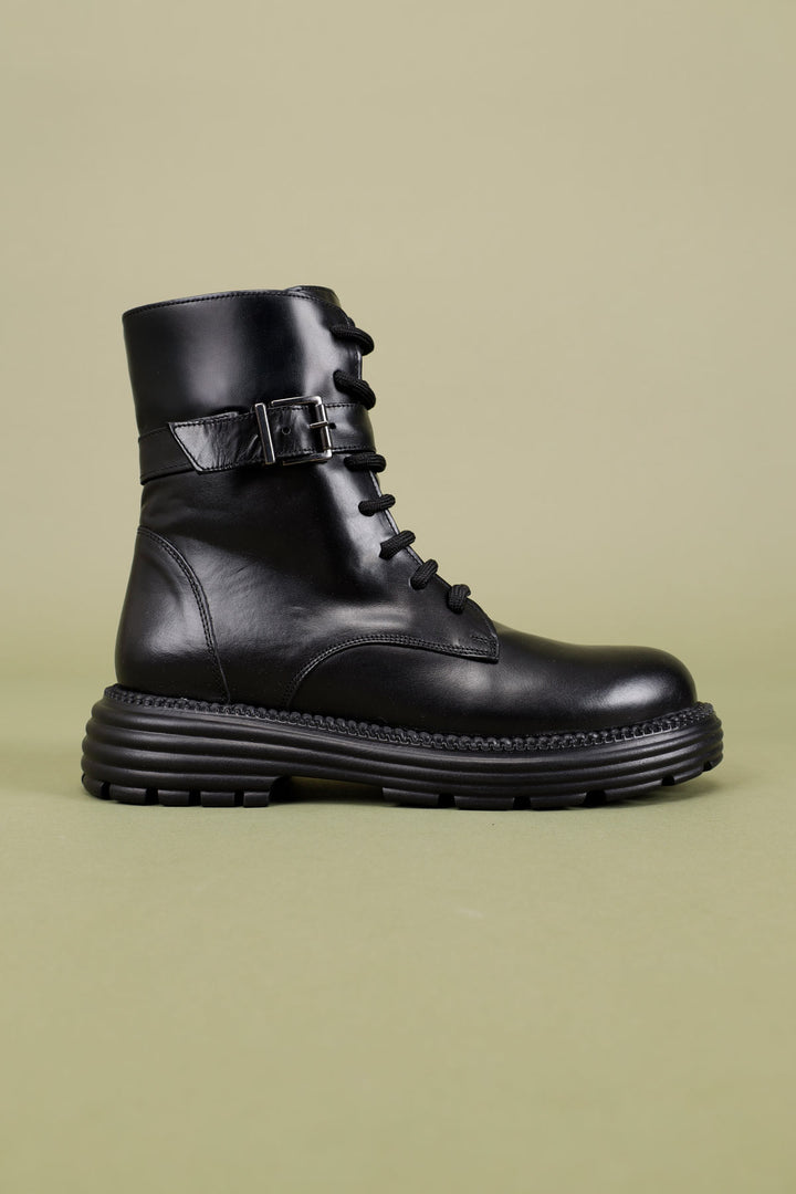 Sancan Kadın Hakiki Deri Siyah Bot