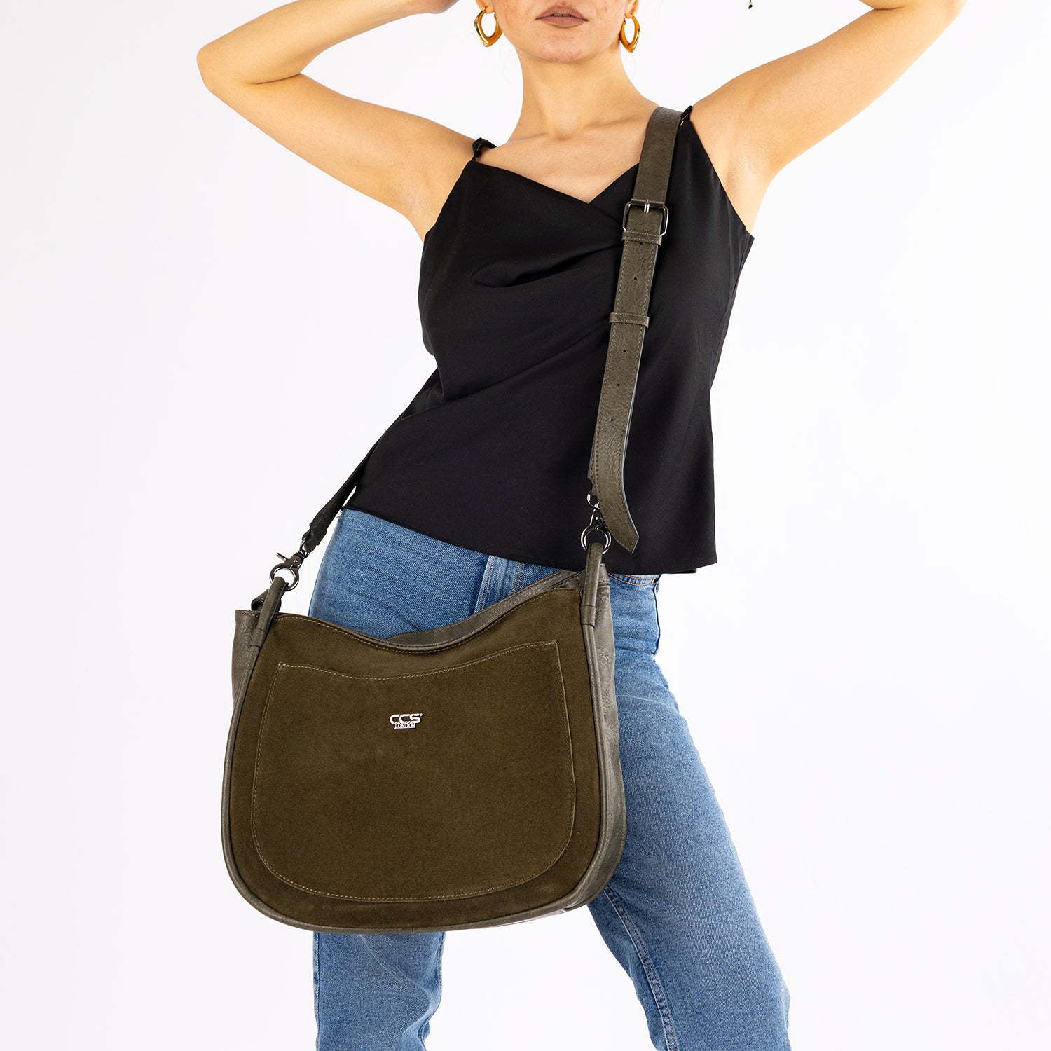 Rumis Kadın Hakiki Süet Omuz Çantası ve Askılı Çapraz Çanta