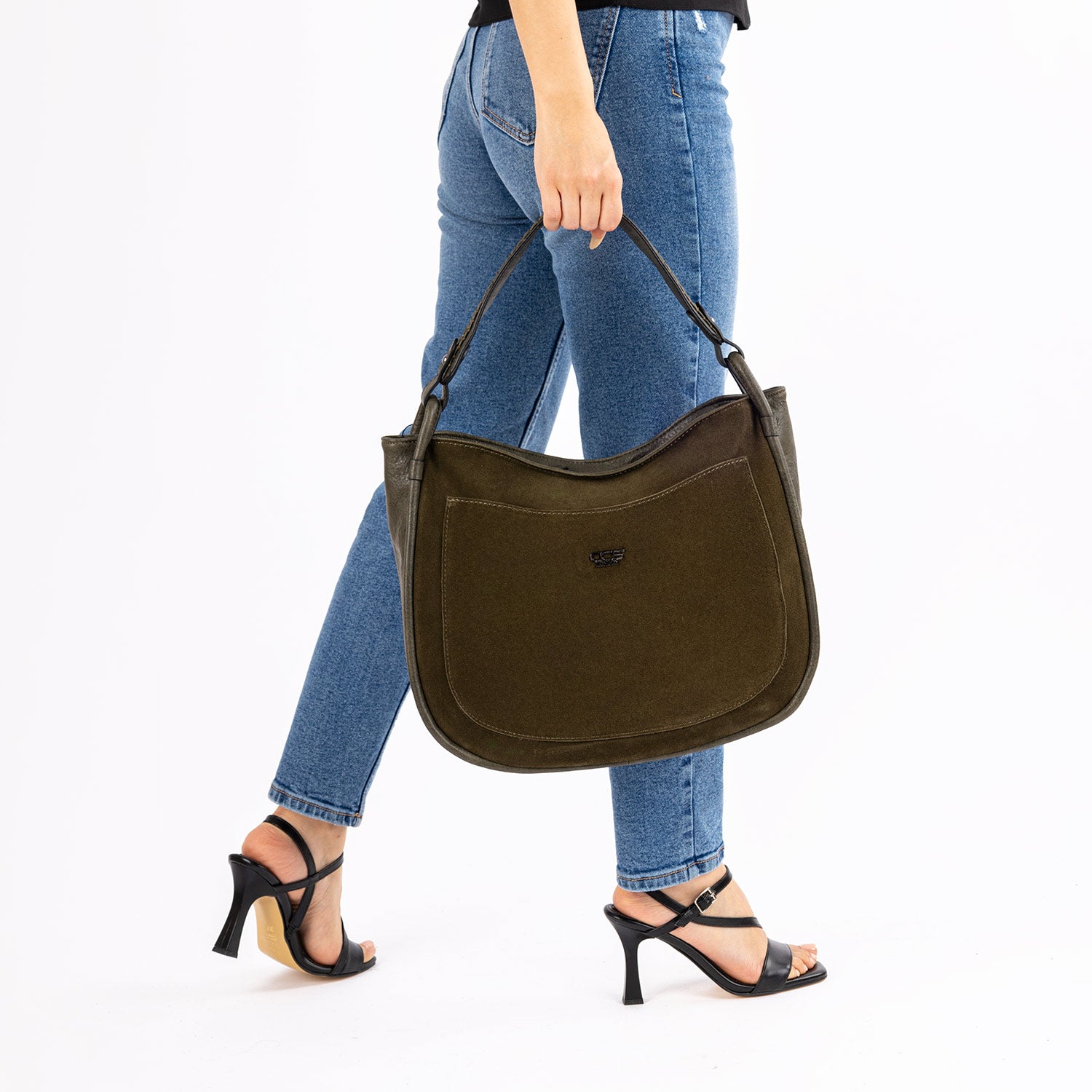 Rumis Kadın Hakiki Süet Omuz Çantası ve Askılı Çapraz Çanta