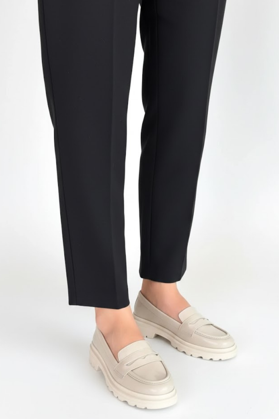 Narli Kadın Bej Rugan Kalın Tabanlı Oxford Ayakkabı