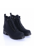 Sanel Kadın Kalın Tabanlı Mat Siyah Bot