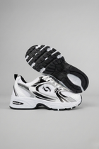 Argento Kadın Triko Desen Beyaz Siyah Spor Ayakkabı