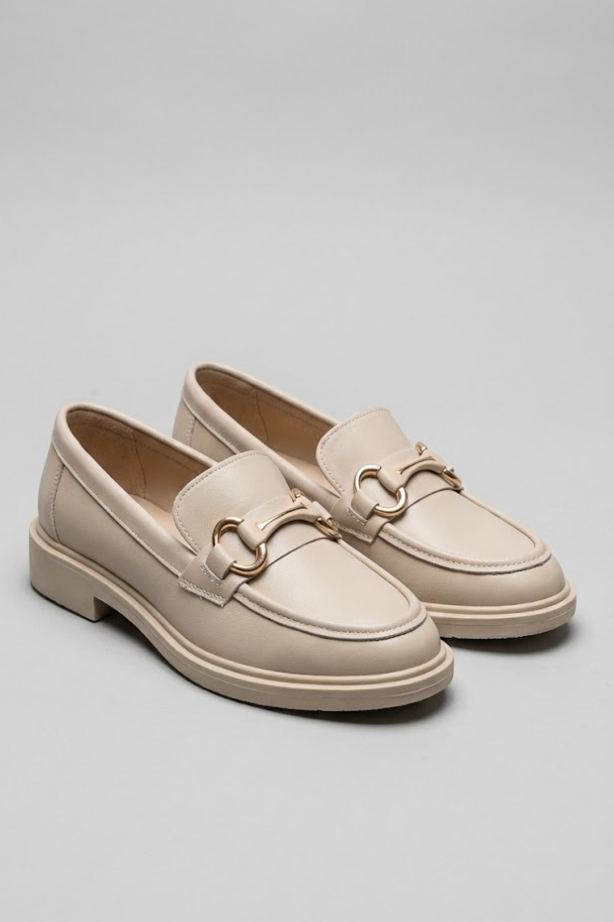 Tanta Bej Kadın Loafer Ayakkabı