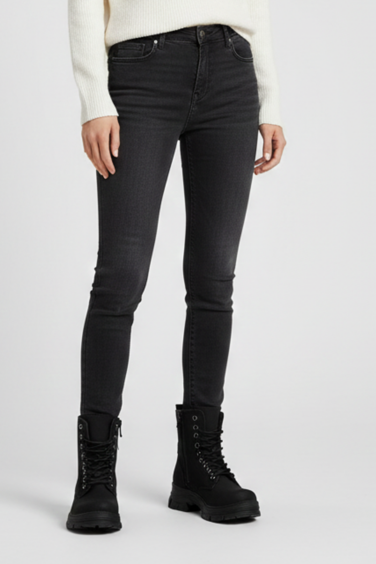 Morton Kadın Kalın Tabanlı Siyah Postal Bot