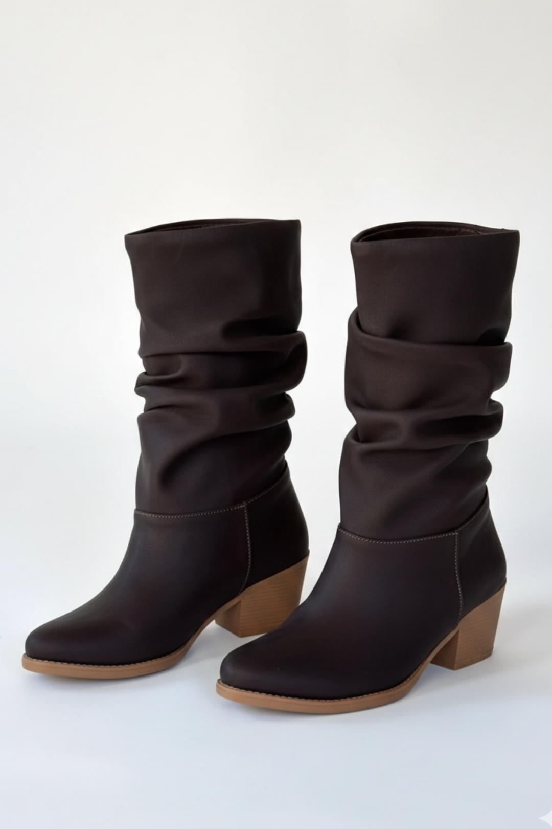 Yior Acı Kahve Nubuk Topuklu Bot