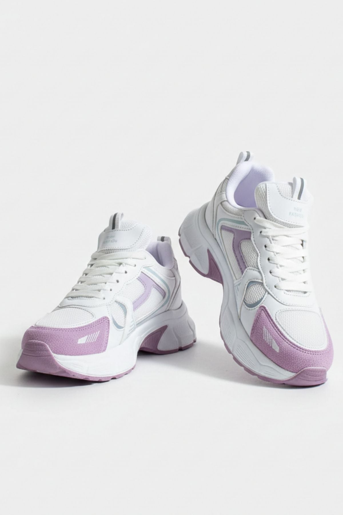 Hagrid Kadın Beyaz Lila Fileli Spor Ayakkabı