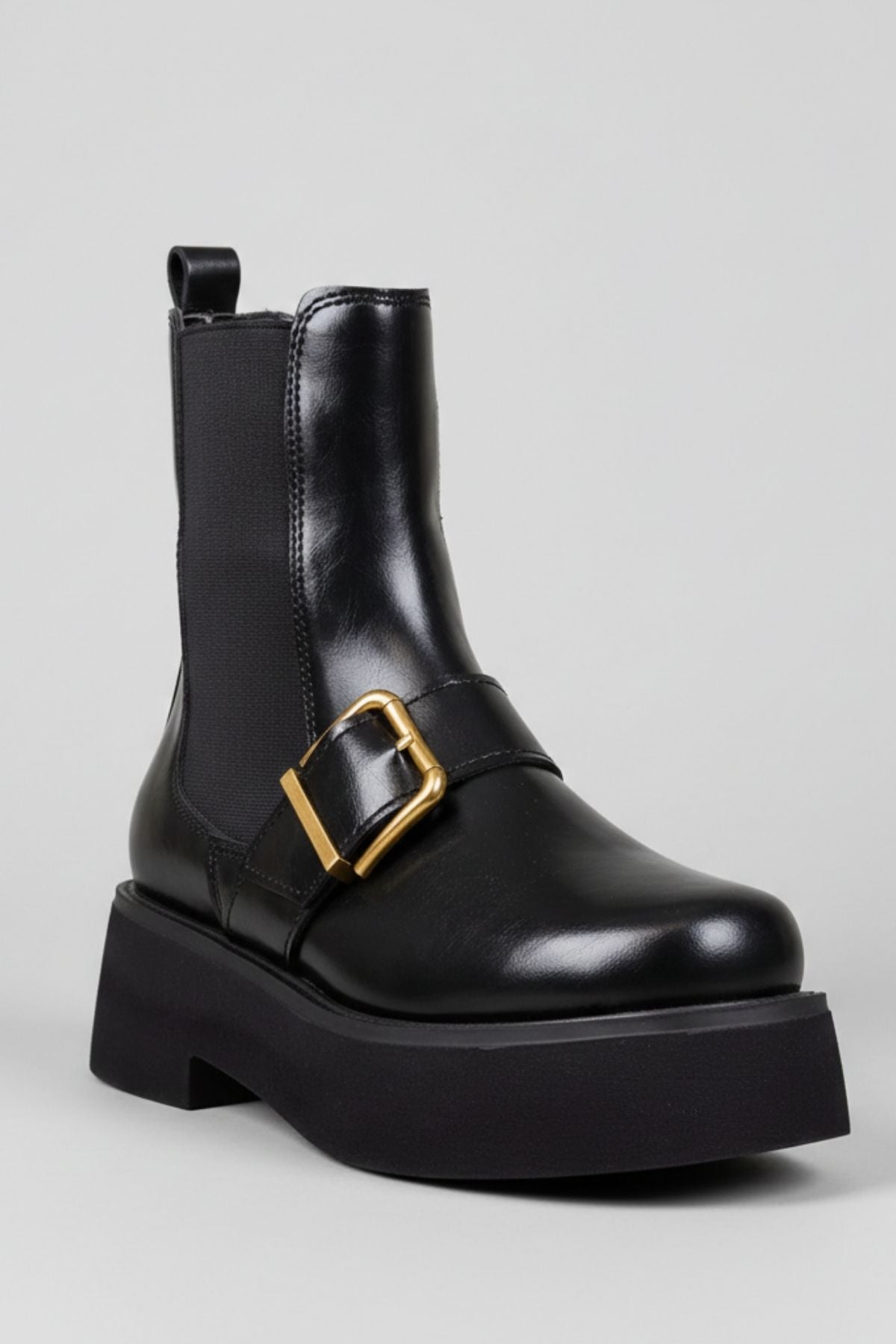 Valey Kadın Bilekten Lastikli Siyah Bot