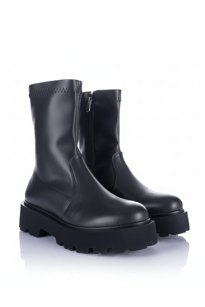 Volim Kadın Kalın Tabanlı Siyah Bot