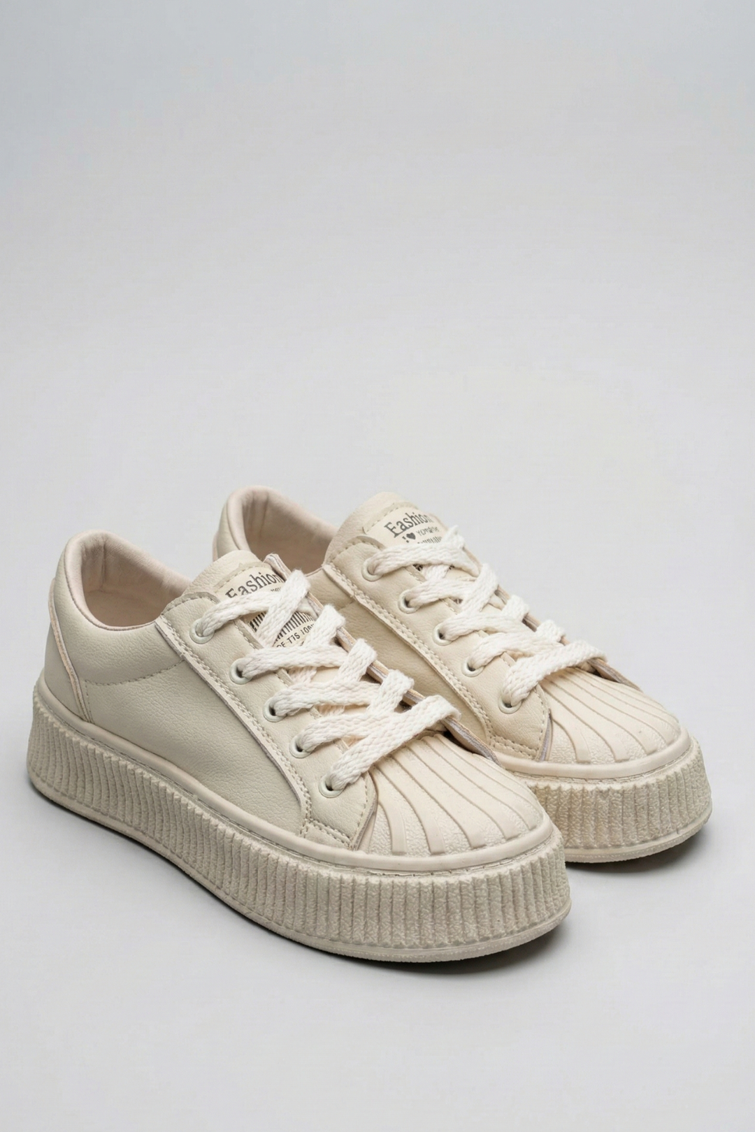 Belfas Kadın Bej Spor Ayakkabı