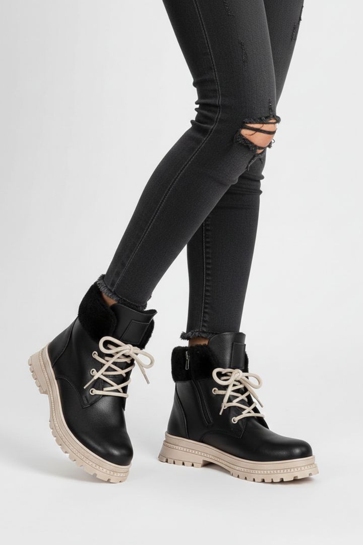 Madison Kadın Kalın Tabanlı Siyah Bot