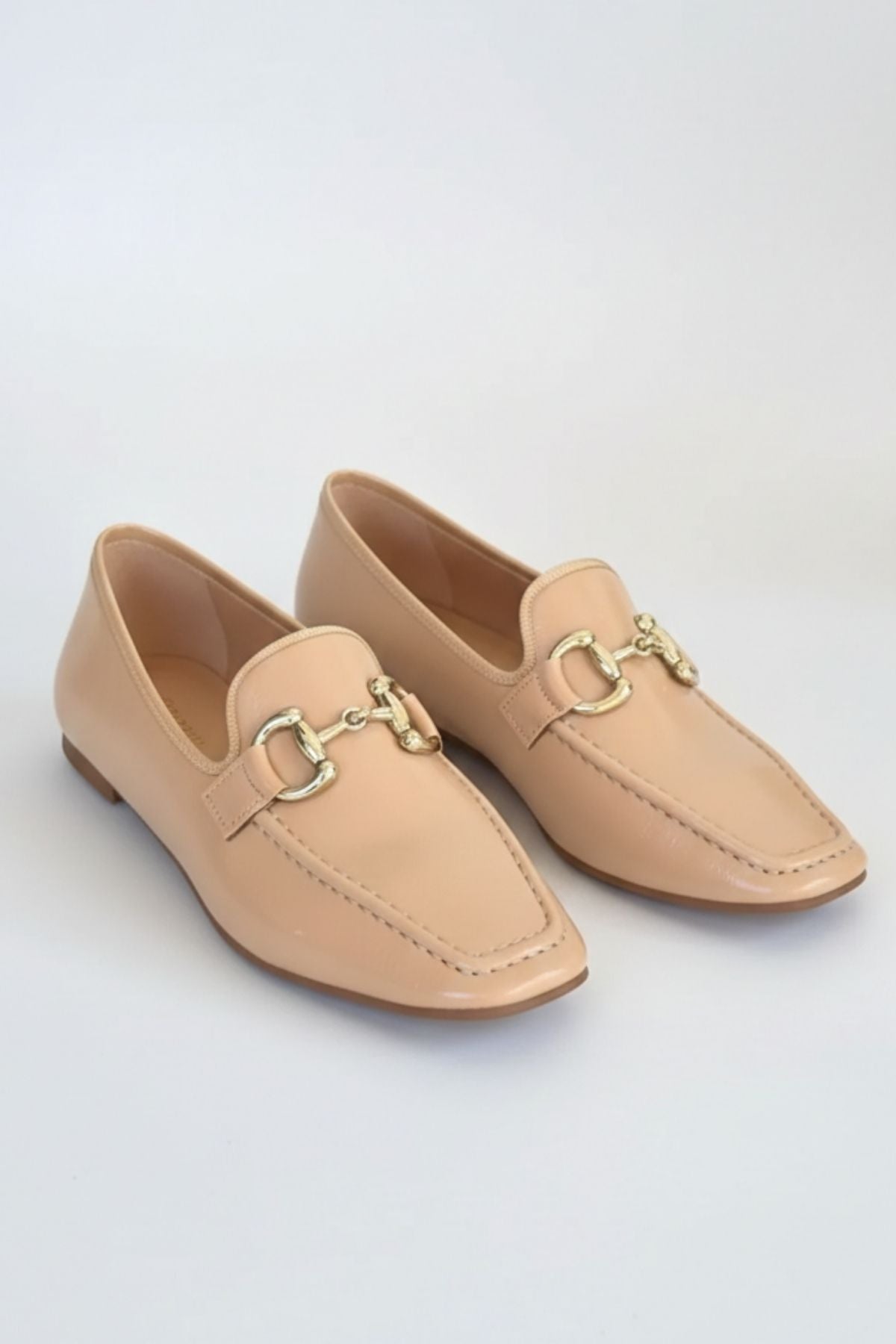 Guart Kadın Nude Rugan Tokalı Babet Ayakkabı