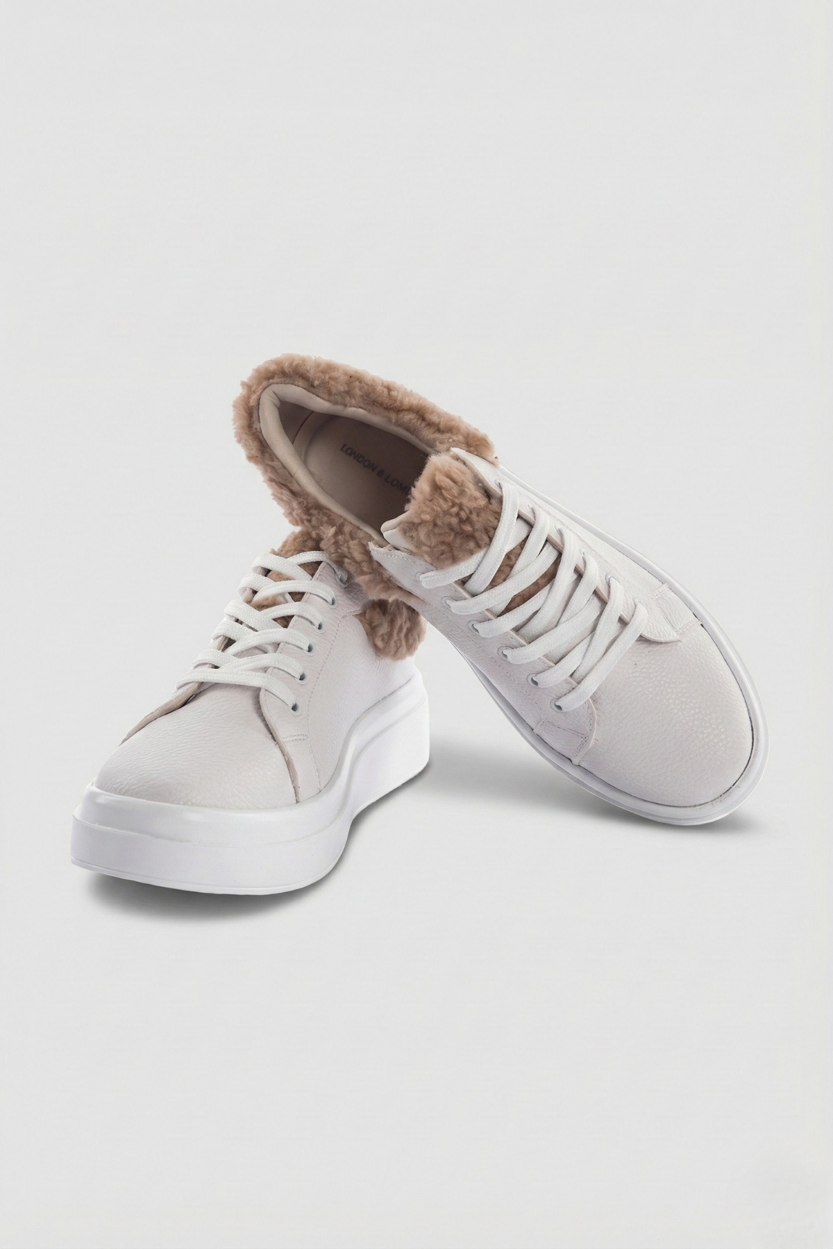 Maybe Kadın Tüylü Beyaz Spor Ayakkabı