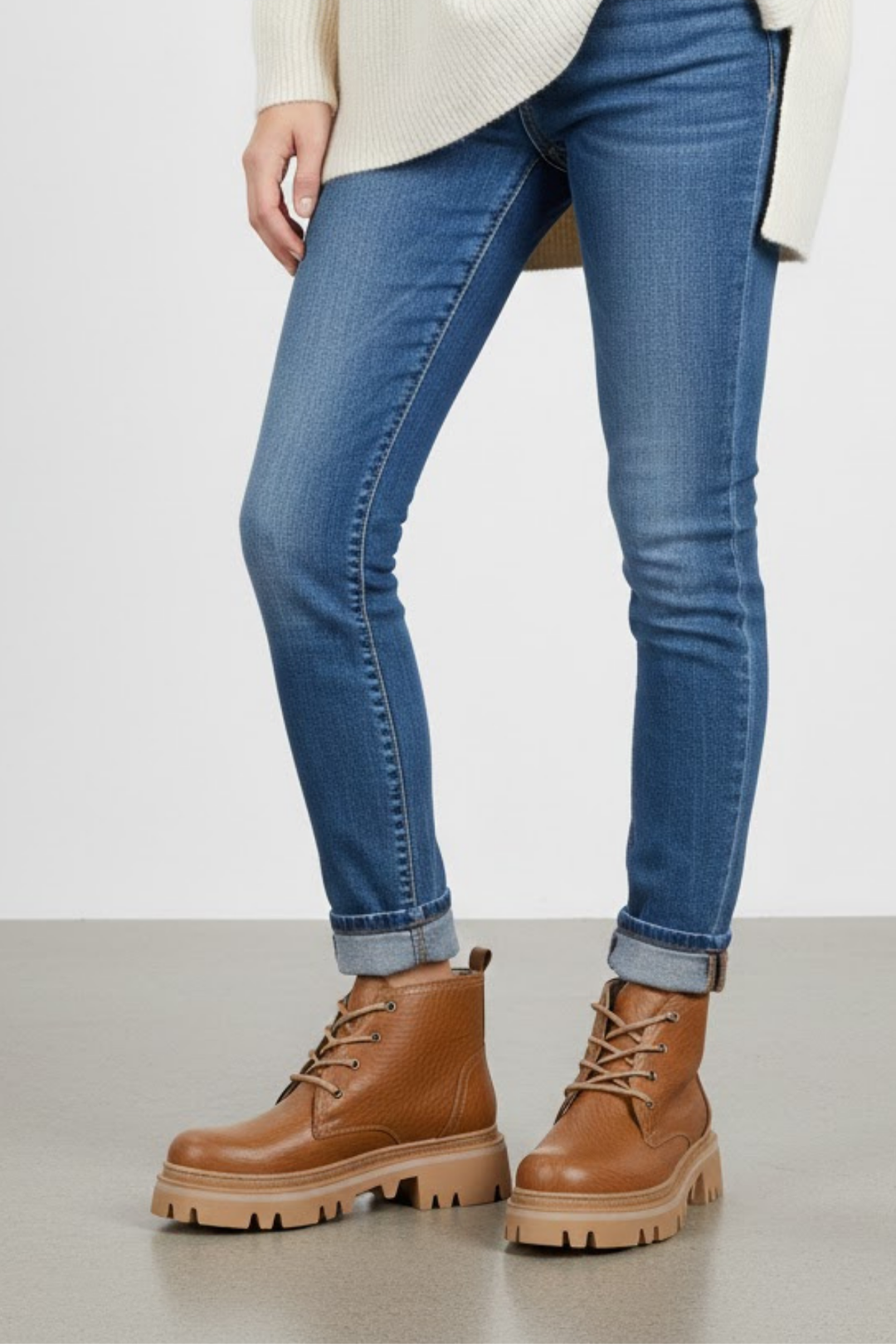 Fonsi Kadın Kalın Taban Cilt Taba Bot