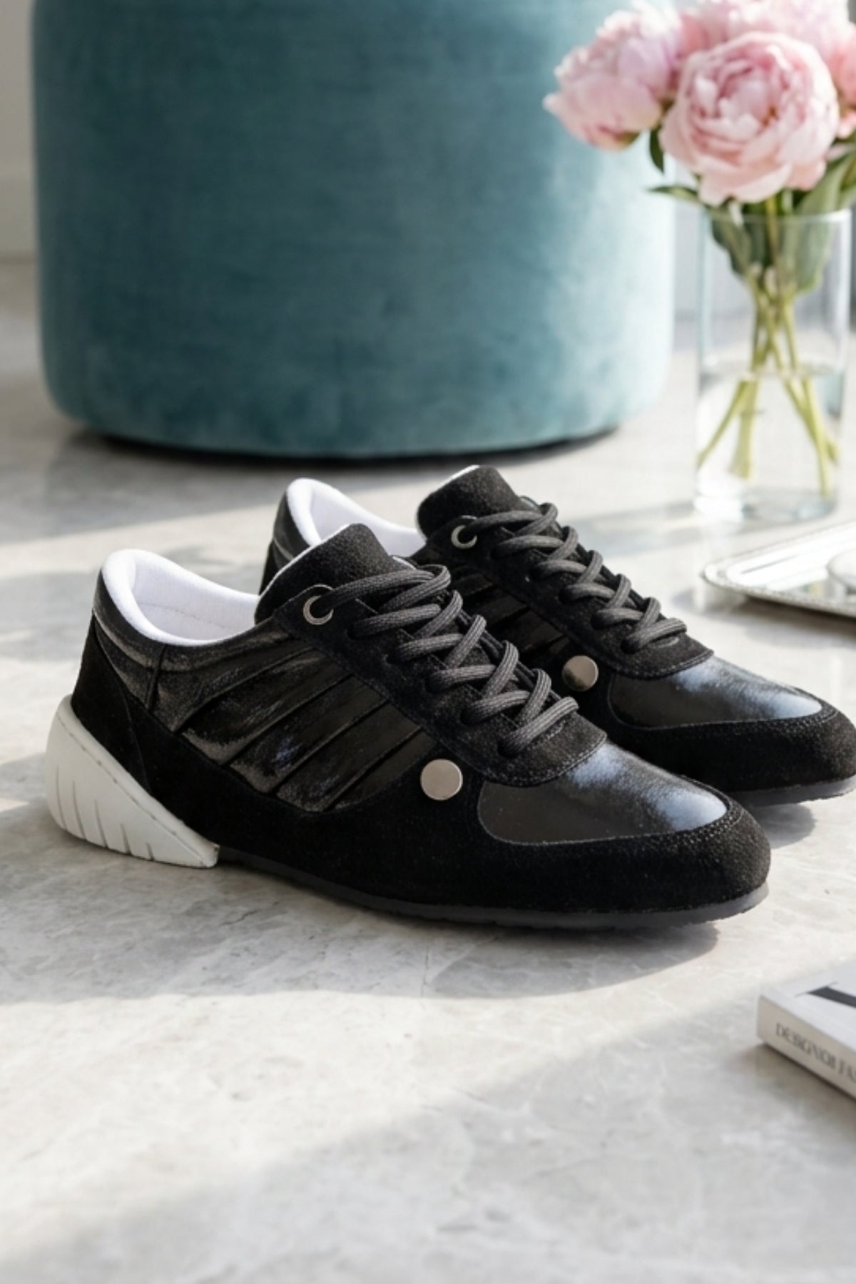 Jawen Kadın Siyah Nubuk Spor Ayakkabı