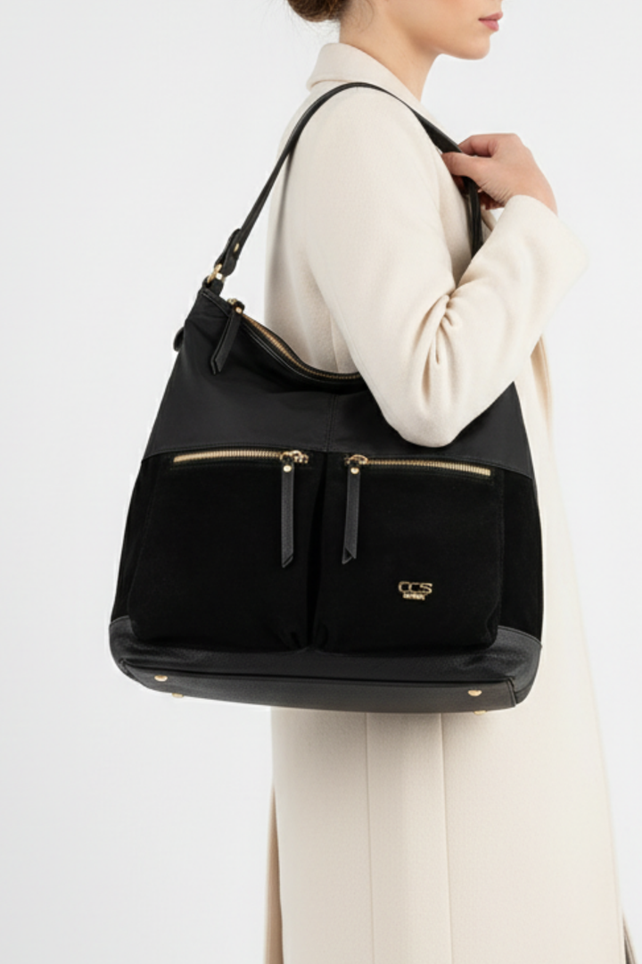 Aspen Kadın Hakiki Süet Omuz Çantası ve Askılı Çapraz Çanta