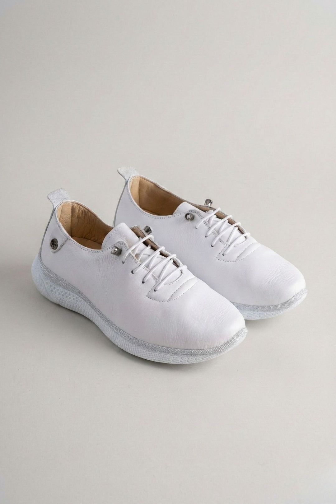 Leroy  Beyaz Hakiki Beyaz  Deri Kadın Ayakkabı