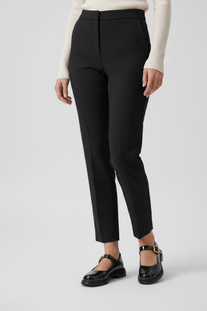 Yokox Kadın Siyah Rugan Tokalı Oxford Ayakkabı